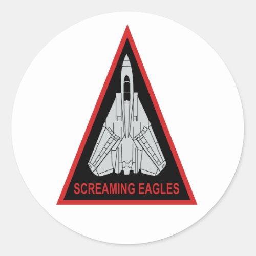 VF_51 Screaming Eagles Classic Round Sticker