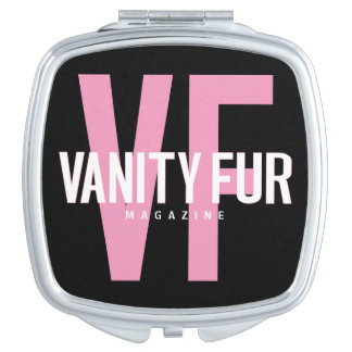 VF Magazine Letter Logo PINK Compact Mirror