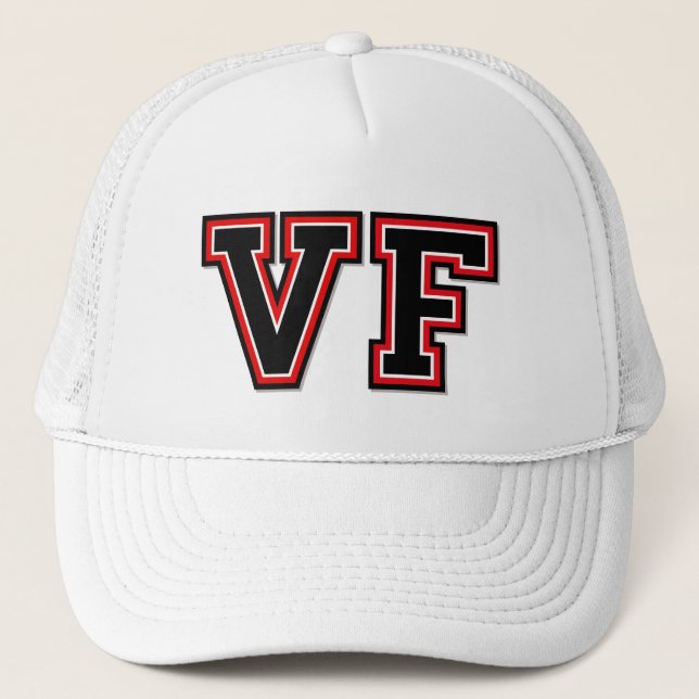 "VF" Monogram Trucker Hat (Front)