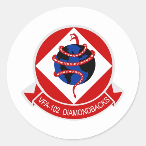 VFA_102 Diamondbacks Classic Round Sticker