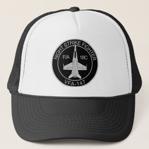 VFA _ 147 Night Strike Fighter _ FA 18C Trucker Hat