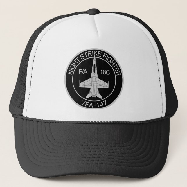 VFA - 147 Night Strike Fighter - F/A 18C Trucker Hat (Front)