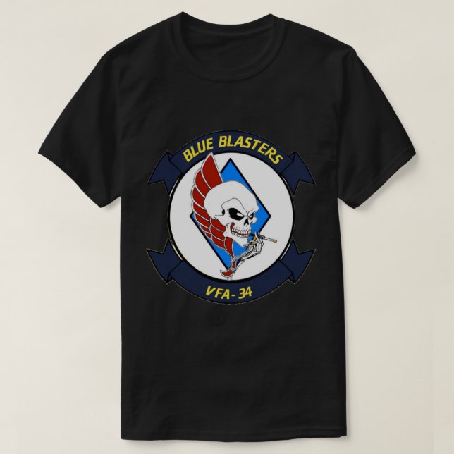 VFA-34 Blue Blasters Patch Essential T-Shirt (Design Front)