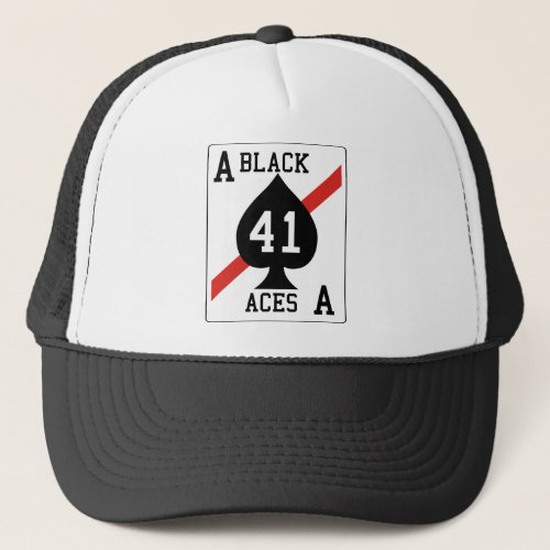 VFA _ 41 Fighter Squadron Black Aces Trucker Hat