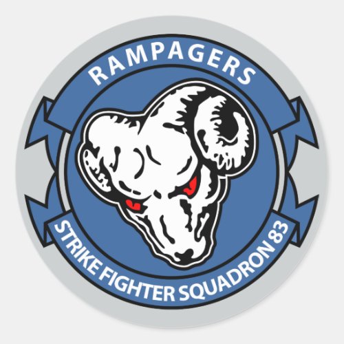 VFA _ 83 _ Strike Fighter Squadron 83 Classic Round Sticker