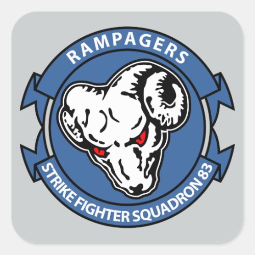 VFA _ 83 _ Strike Fighter Squadron 83 Square Sticker