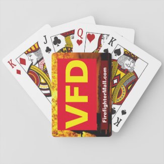 VFD Firefighters Playing Cards