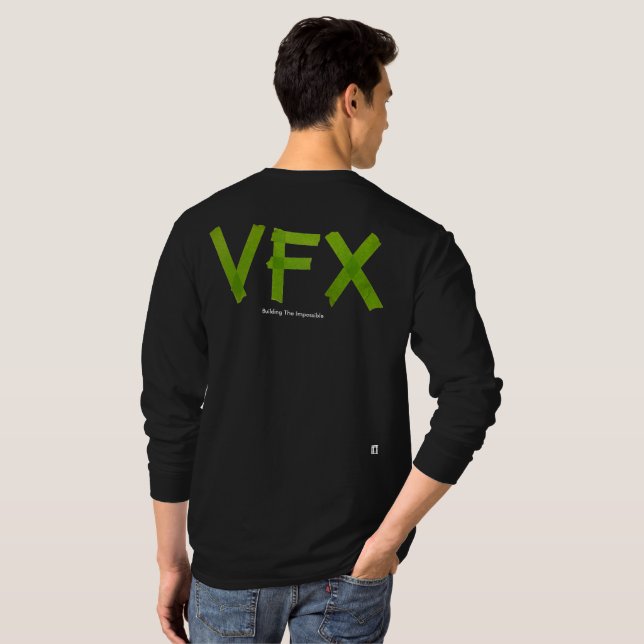 VFX Crew (Building the Impossible) - Green/Dark T-Shirt (Back Full)