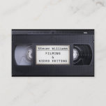 Vhs Cassette Retro Style Faux Look Business Card at Zazzle