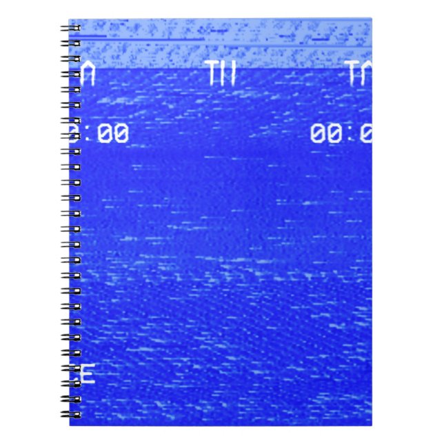 VHS double tape deck bad tracking Notebook (Front)