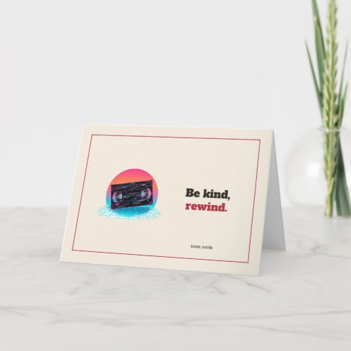 VHS Tape Greeting Card
