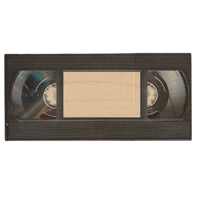 VHS Tape Wood Flash Drive (Front)