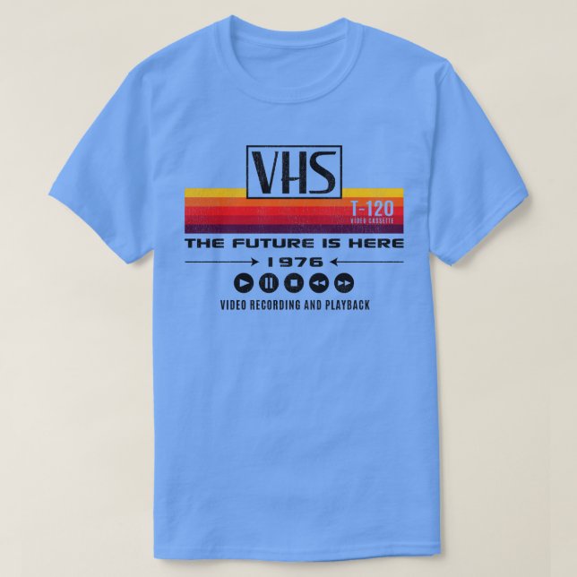 VHS The Future Is Here 1976 Lts Worn Out T-Shirt (Design Front)