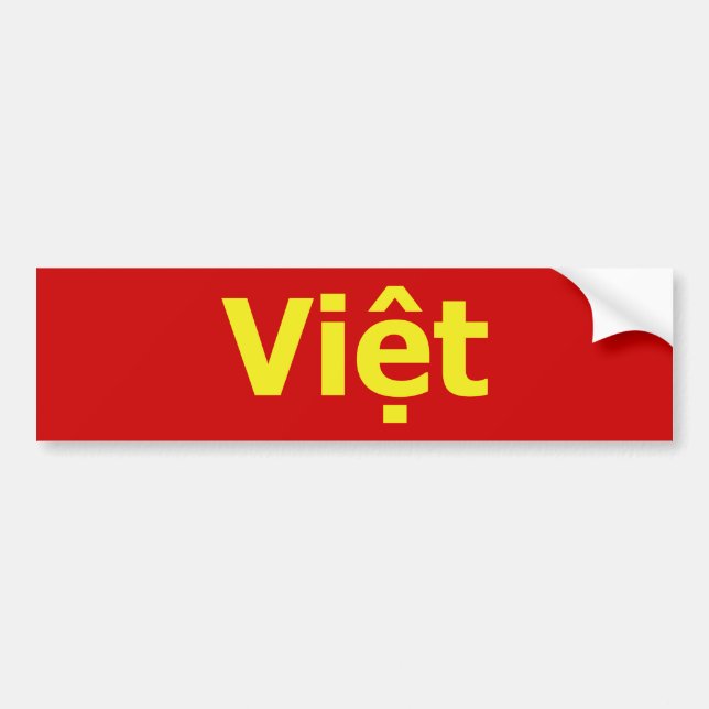 Việt Bumper Sticker (Front)