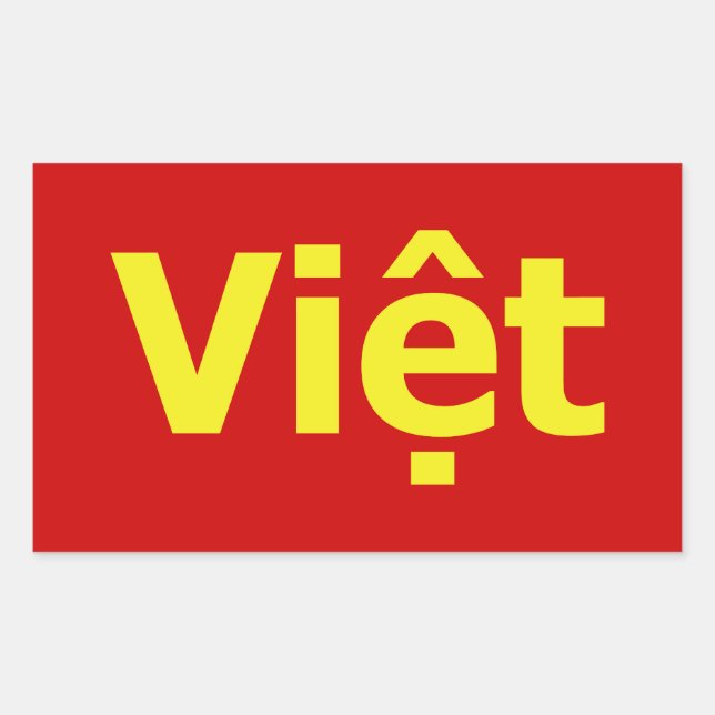 Việt Rectangular Sticker (Front)