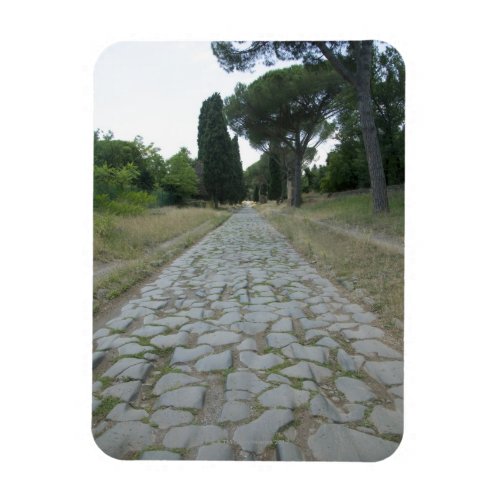 Via Appia  Appian way roman roadway Magnet