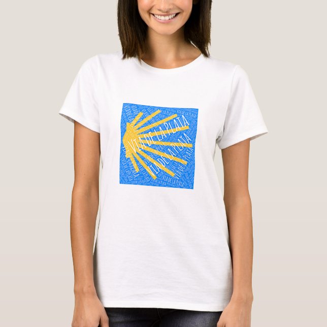 Via de la Plata Scallop shell T-Shirt (Front)
