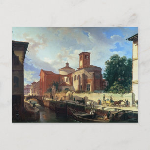 Via Fatabene Fratelli, Milan, 1830 Postcard