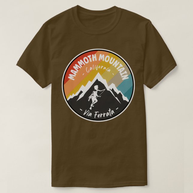 Via Ferrata Mammoth Mountain California T-Shirt (Design Front)