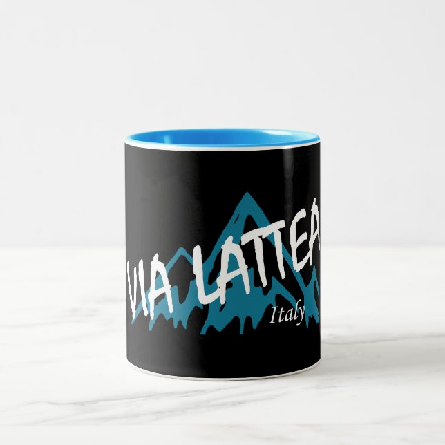 Via Lattea Mountains Two-Tone Coffee Mug (Center)