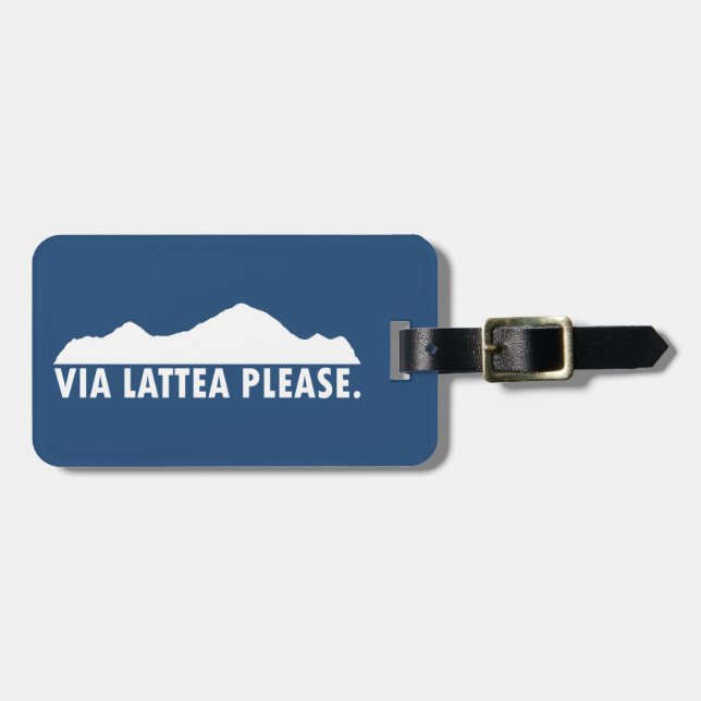 Via Lattea Please Luggage Tag (Front Horizontal)