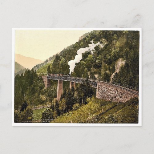 Viaduct and gorge Hollenthal Black Forest Baden Postcard