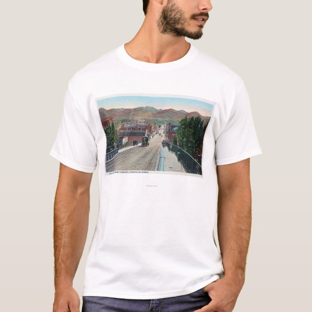 Viaduct View of Center StreetPocatello, ID T-Shirt (Front)