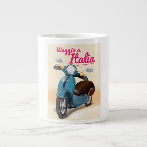 Viaggio a Italia travel poster print Giant Coffee Mug