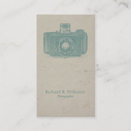 Viantage Camera Photographer Business Card Template