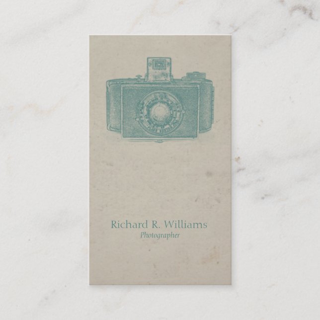Viantage Camera Photographer Business Card (Front)