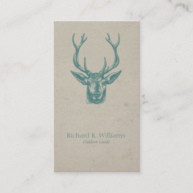 Viantage Deer Head Business Card (Front)