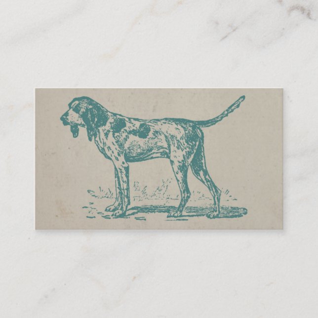 Viantage Hound Dog Business Card (Front)