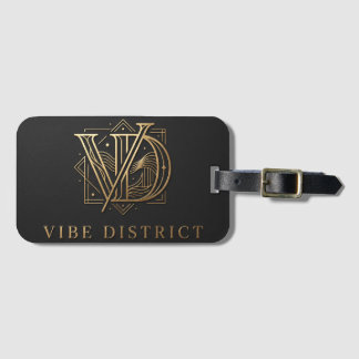 VIBE DISTRICT TOTE SHOULDER BAG LUGGAGE TAG