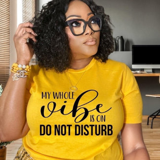 Vibe Is On Do Not Disturb Funny Relaxed Vibes T-Shirt