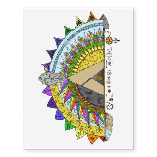 Vibe Out with my Tribe Out rainbow Temporary Tattoos