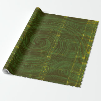 Vibent Black Artistic Curved Effects Wrapping Paper