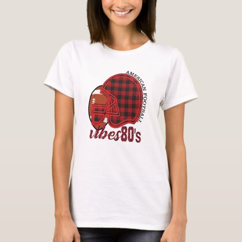vibes 80s American football T_Shirt