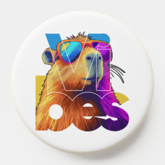 Vibes Capybara Retro Design PopSocket