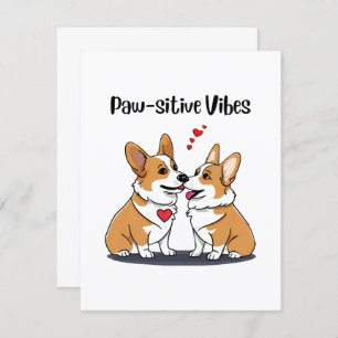 Vibes Corgis in Love Enclosure Card