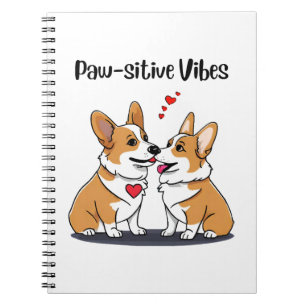 Vibes Corgis in Love Notebook