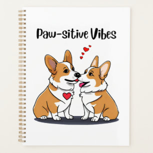 Vibes Corgis in Love Planner