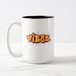 Vibes  Two-Tone coffee mug