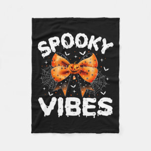 Vibes Women Girls Kids Cute Halloween Pumpkin Fleece Blanket