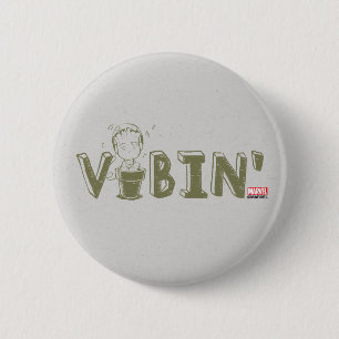 Vibin' Groot Typography Graphic Button