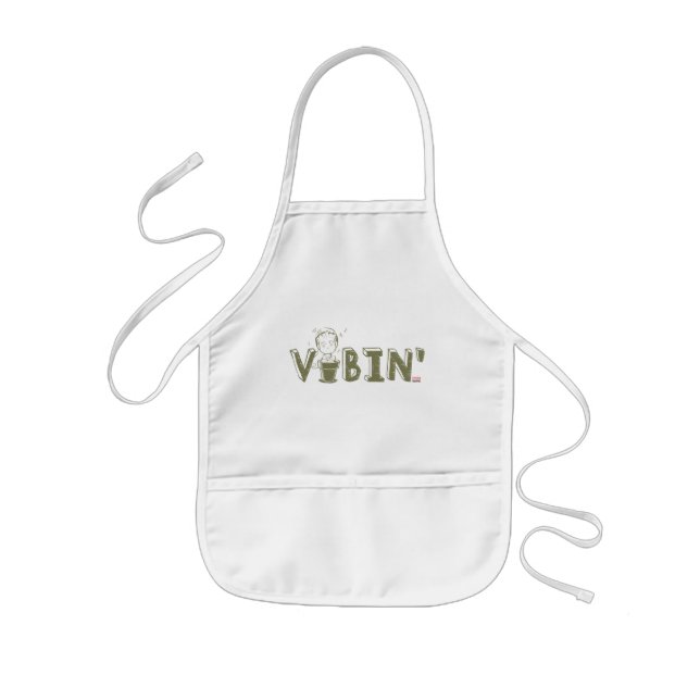 Vibin' Groot Typography Graphic Kids' Apron (Front)