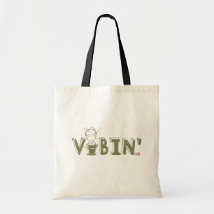 Vibin' Groot Typography Graphic Tote Bag