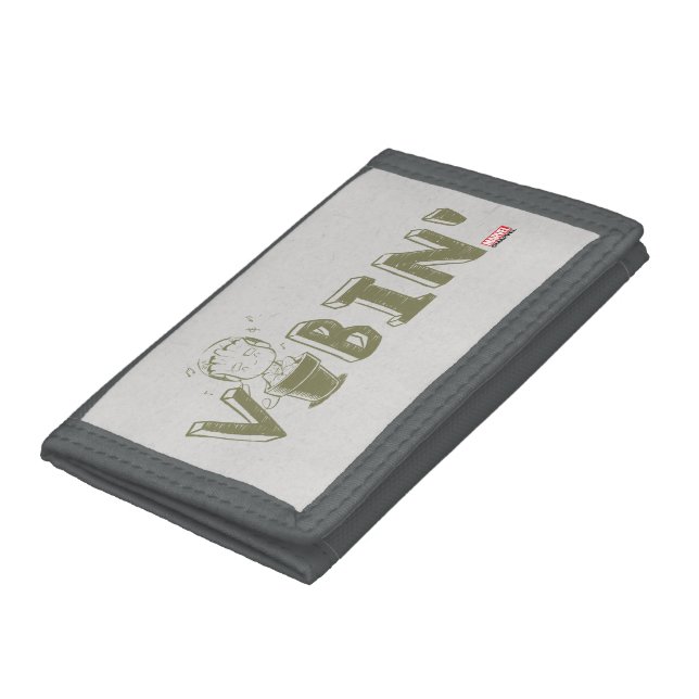 Vibin' Groot Typography Graphic Tri-fold Wallet (Bottom)