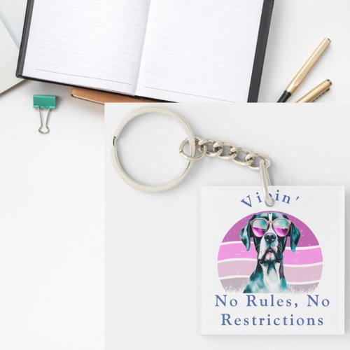 vibin no rules no restrictions key_chain keychain