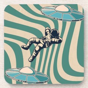 Vibing astronaut coaster