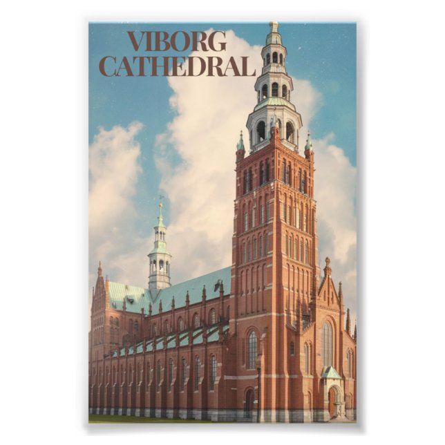 Viborg Cathedral aesthetic poster (Front)